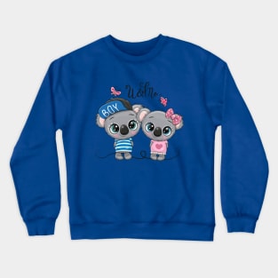 Cute koalas in love Crewneck Sweatshirt